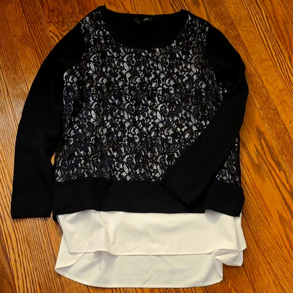 Womens lace shirt sweater